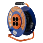 Удлинитель силовой на катушке GLANZEN 4 гн. КГ 3х2,5 арт. EB-30-011