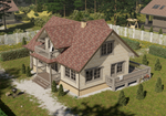 Угол желоба 135˚ Premium, каштан