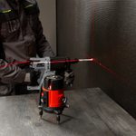 Лазерный уровень CRL-30R, 30 м, красный луч, батарейки, резьба 5/8" MTX