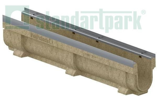 Лоток водоотводный полимербетонный CompoMax Drive DN100 h210 под решетку кл. Е600