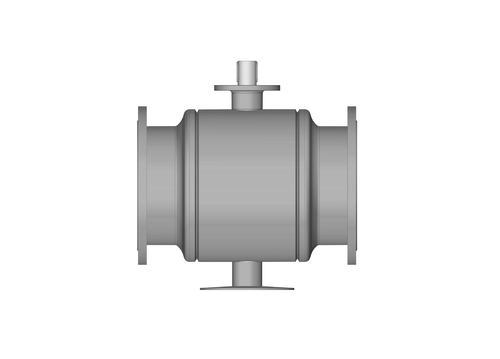Ридан 065N0387GR — RJIP Premium Кран шаровой FF DN600 PN25 GF (фланцевый, под привод, стандартный проход)