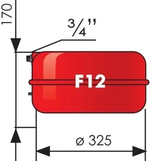 Расширительный бак Джилекс 12F 12л 3 бар 7712