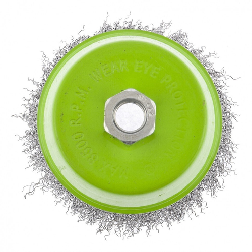 Щетка для УШМ, 100 мм, М14, "чашка", витая проволока Сибртех