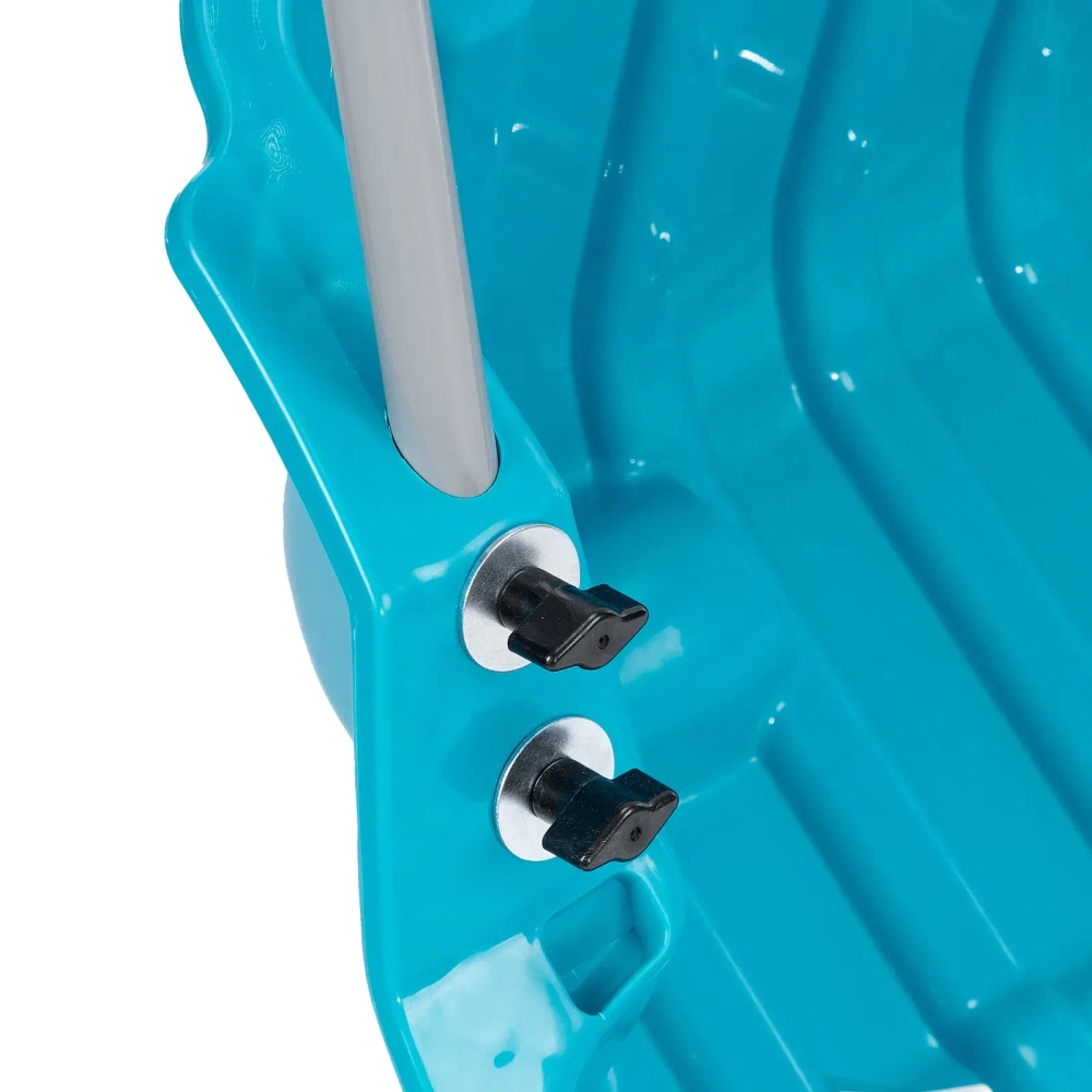 Скрепер-волокуша для уборки снега, полипропилен, колеса, 595х715х1445мм, рукоятка с ПВХ, LUXE Palisad