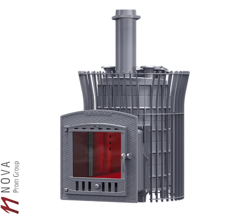 Печь для бани GFS Авангард Ураган 30П2С ЗК тюльпан чугунная