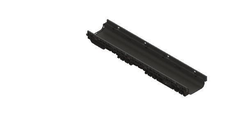 Лоток водоотводный пластиковый PolyMax Basic DN150 h95 с высоким бортом