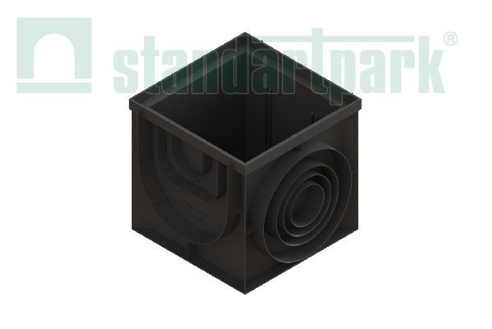 Пластиковый дождеприемник-пескоуловитель PolyMax Basic 400х400