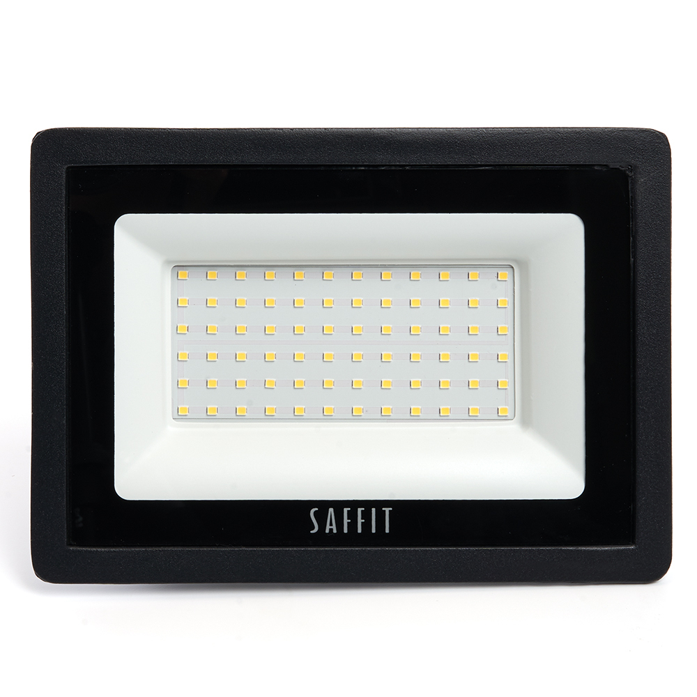 Светодиодный прожектор SAFFIT SFL90-70 IP65 70W 6400K черный 55176