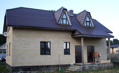 Кирпич облицовочный силикатный Поревит одинарный лицевой пустотелый желтый