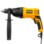 Дрель ударная ID-1050-2, 1050 Вт, 0-3000/0-1100 об/мин, 0-48000/0-17600 уд/мин, 2 скорости Denzel