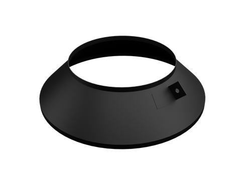 Юбка Феррум (430/0,5 мм) нержавеющая, для крышной разделки, ф210 черный