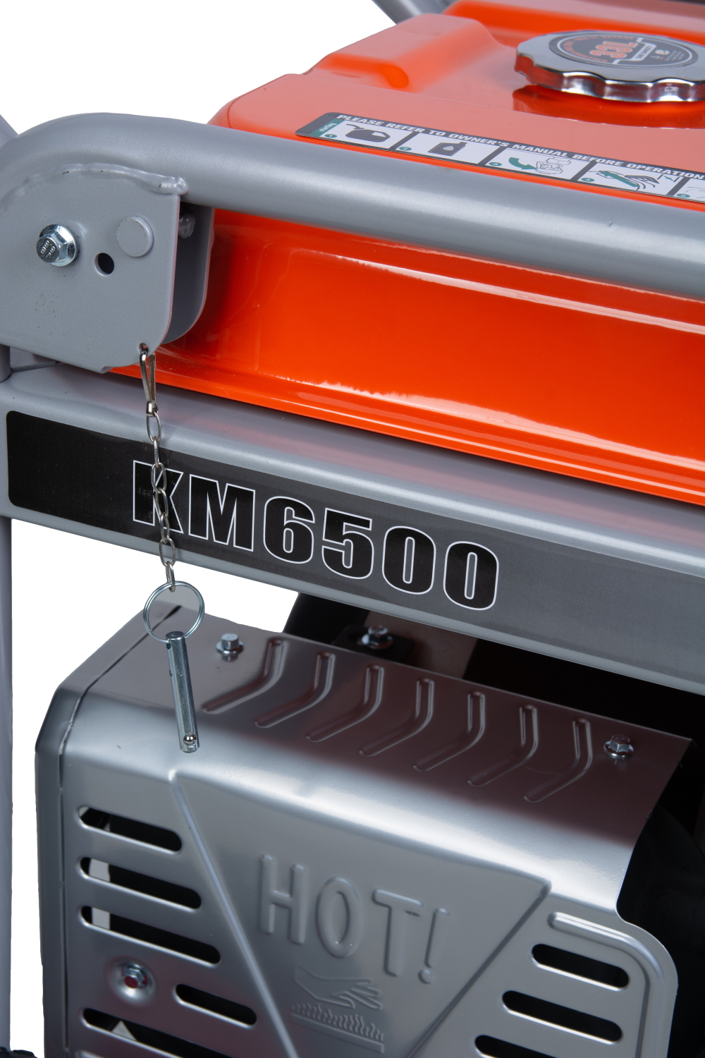 Генератор бензиновый 5,0 кВт 220В 27 л с электростартером и колесами TOR KM6500H