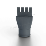 Воронка выпускная МЕТАЛЛ ПРОФИЛЬ Foramina Freeze D125/100 Grey