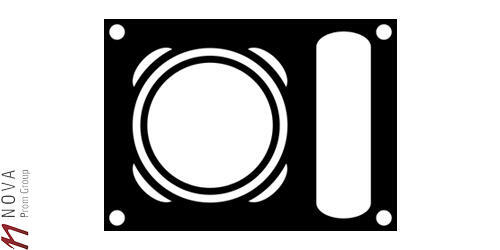 Пластина "EcoOsmoose" декоративная D=120 290х350х120