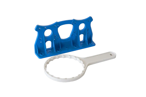 Колба Slim Line 10" CFC-10K-2 (резьба ¾”) без картриджа (прозрачная двойная)