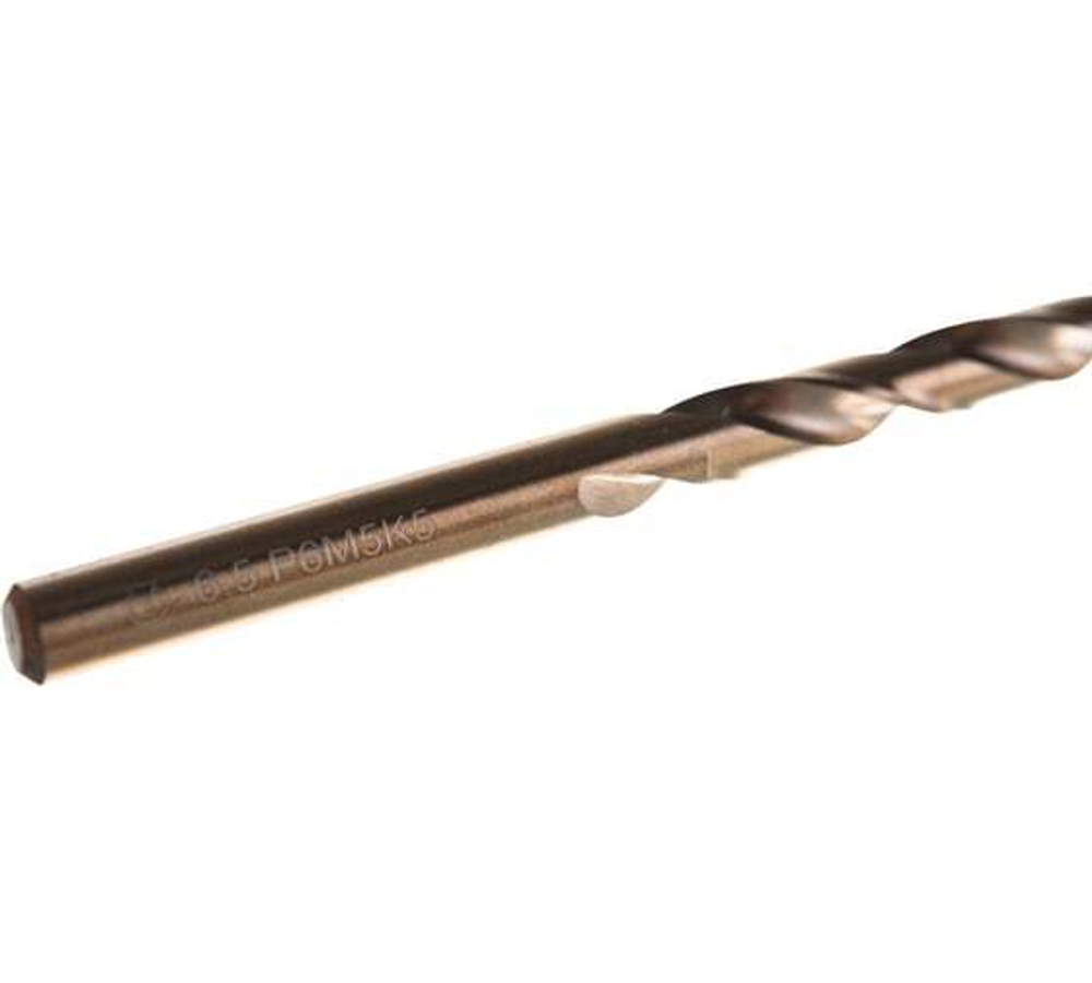 Сверло по металлу (6.5х63х101 мм; ц/х; Р6М5К5; А1; 135 град) GRIFF a112065