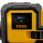 Лазерный уровень мультипризменный DLV-360-3C, 30 м, зеленый луч, Li-Ion 2,4 Aч, кейс// Denzel