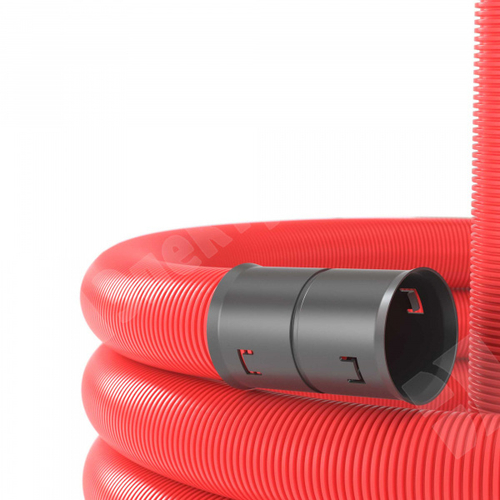 Труба двустенная ПНД гибкая д.40мм для кабельной канализации с протяжкой, SN18, 500Н, в бухте 50м, 121940 DKC (ДКС) DKC (ДКС)