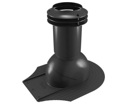Выход вентиляции канализации для мягкой кровли при монтаже 469\370\423 черный RAL 9005