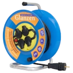 Удлинитель силовой на катушке GLANZEN с выкл. 4 гн. КГ 3х1,5 IP44 арт. EB-20-009