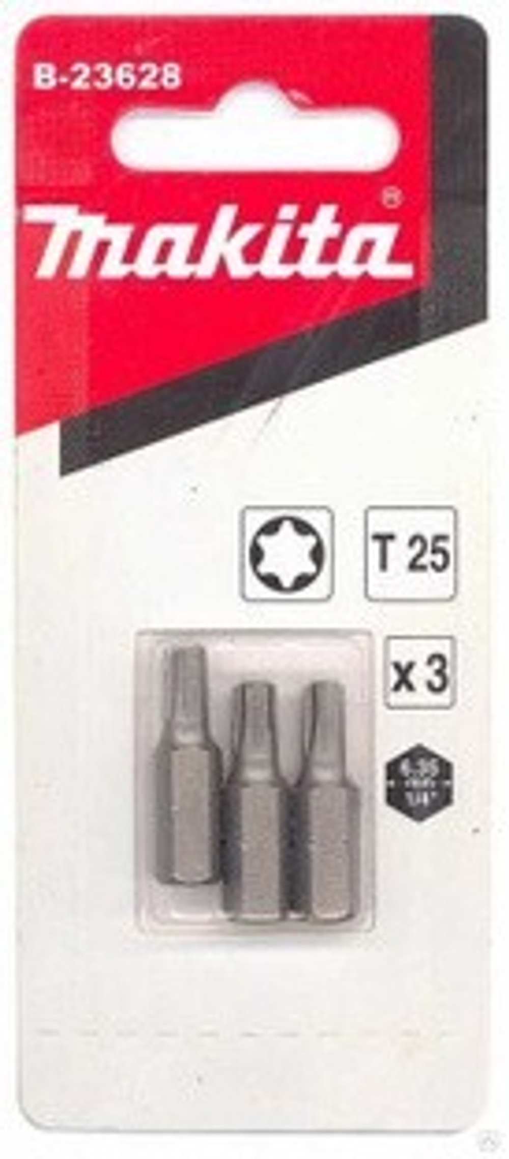 Насадка T25, 25 мм, C-form, 3 шт. Makita B-23628
