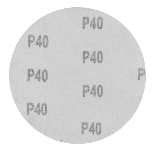 Круг абразивный на ворсовой подложке под "липучку", P 40, 125 мм, 10 шт Сибртех
