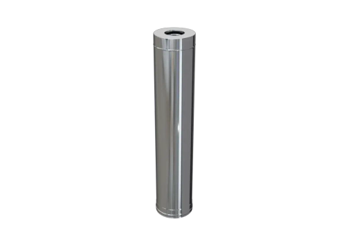 Дымоход Феррум утепленный нержавеющий (304/0,8мм)/зеркал нерж. ф150/210 L=1,0м по воде Cerablanket