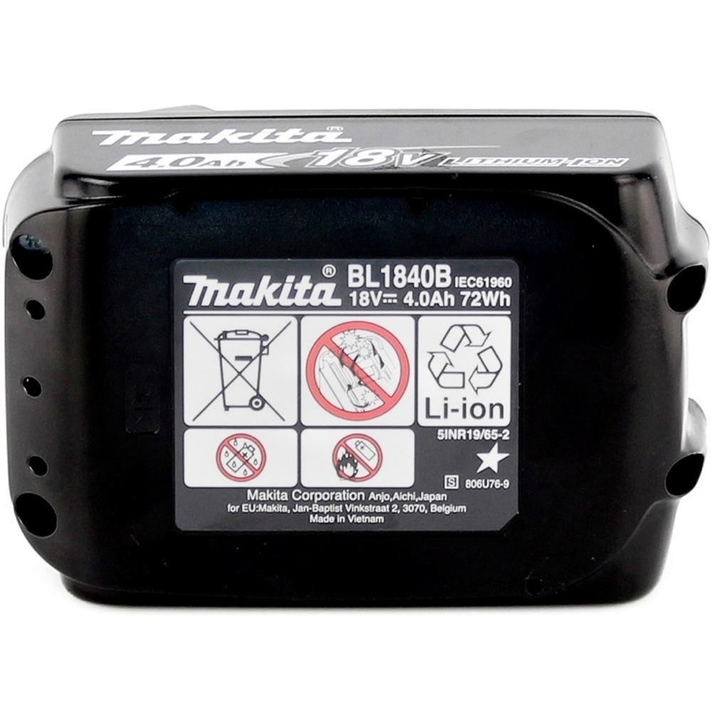Аккумулятор LXT, Li-Ion, 18 В, 4.0 Ач, BL1840B Makita 632G58-9