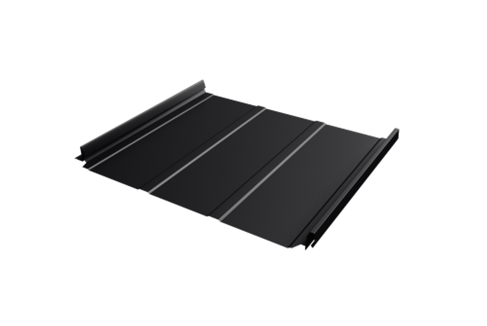 Кликфальц Pro Line Grand Line 0,45 Drap с пленкой на замках RAL 9005 черный