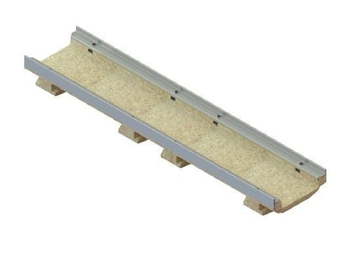 Лоток водоотводный мелкосидящий CompoMax Drive DN150 полимербетонный H80 кл.С,D,E