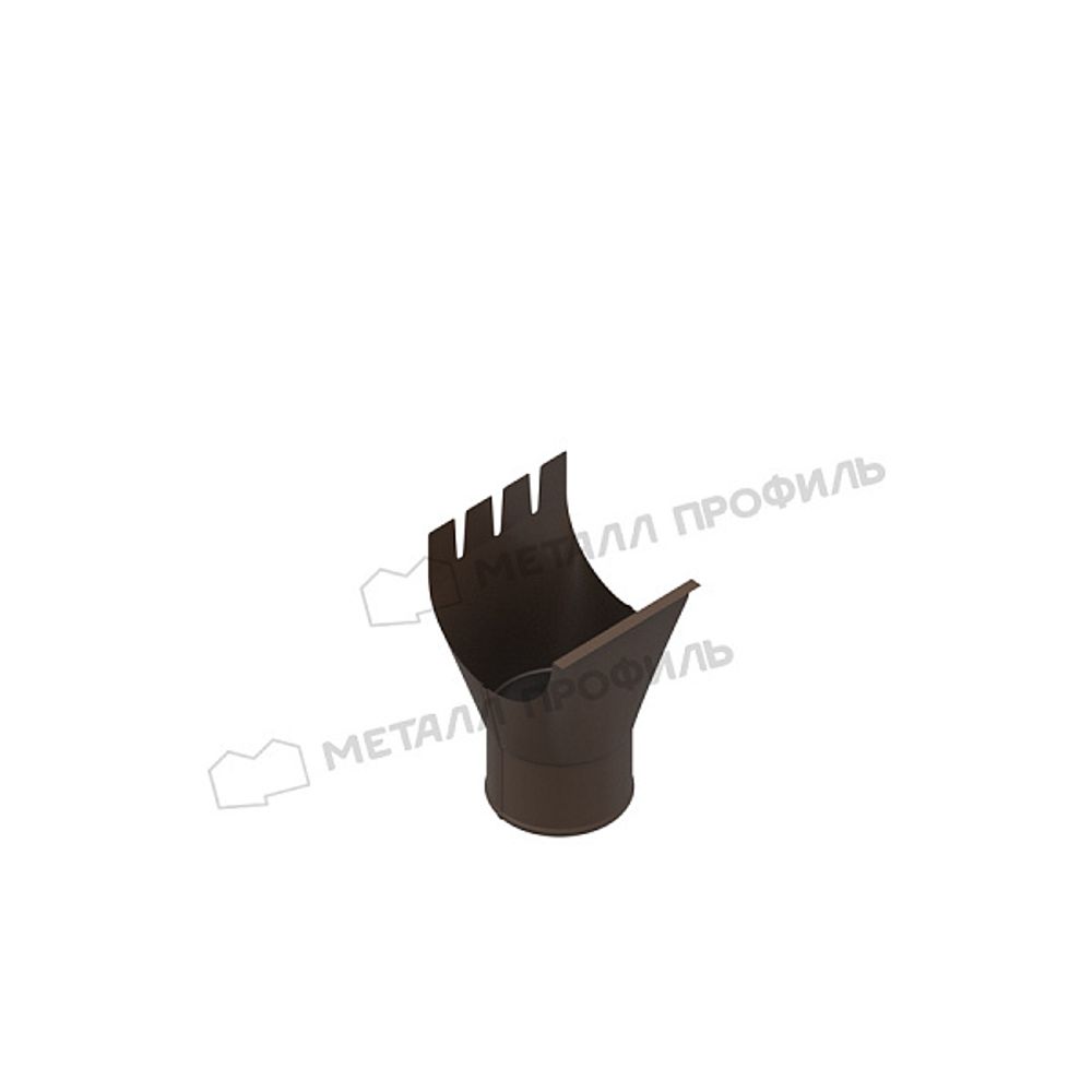 Воронка выпускная МЕТАЛЛ ПРОФИЛЬ Foramina Freeze D125/100 DarkBrown