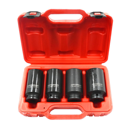 OPT-40204 Набор ударных головок глубоких 1/2" 4 пр., 30-36 мм.