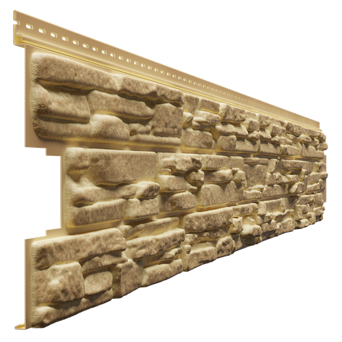 Сайдинг LUX под камень, Rocky, арахис