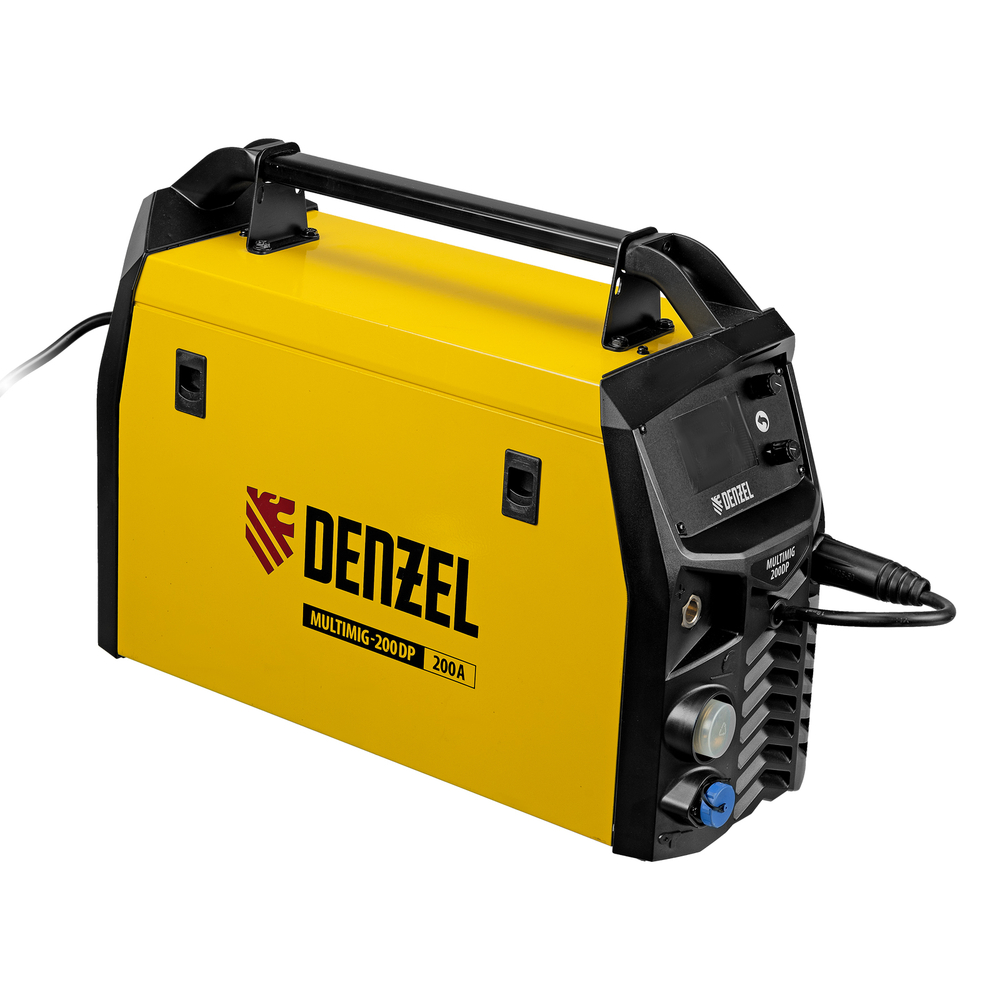 Аппарат инвертор. полуавтомат. сварки MultiMIG-200DP Synergy Double Pulse, 200 А, ПВ 80% Denzel