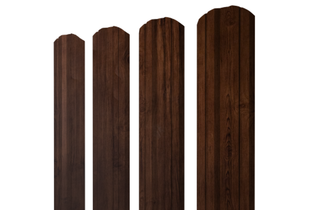 Штакетник Twin фигурный 0,4 Print Premium Cherry Wood Fresh TwinColor