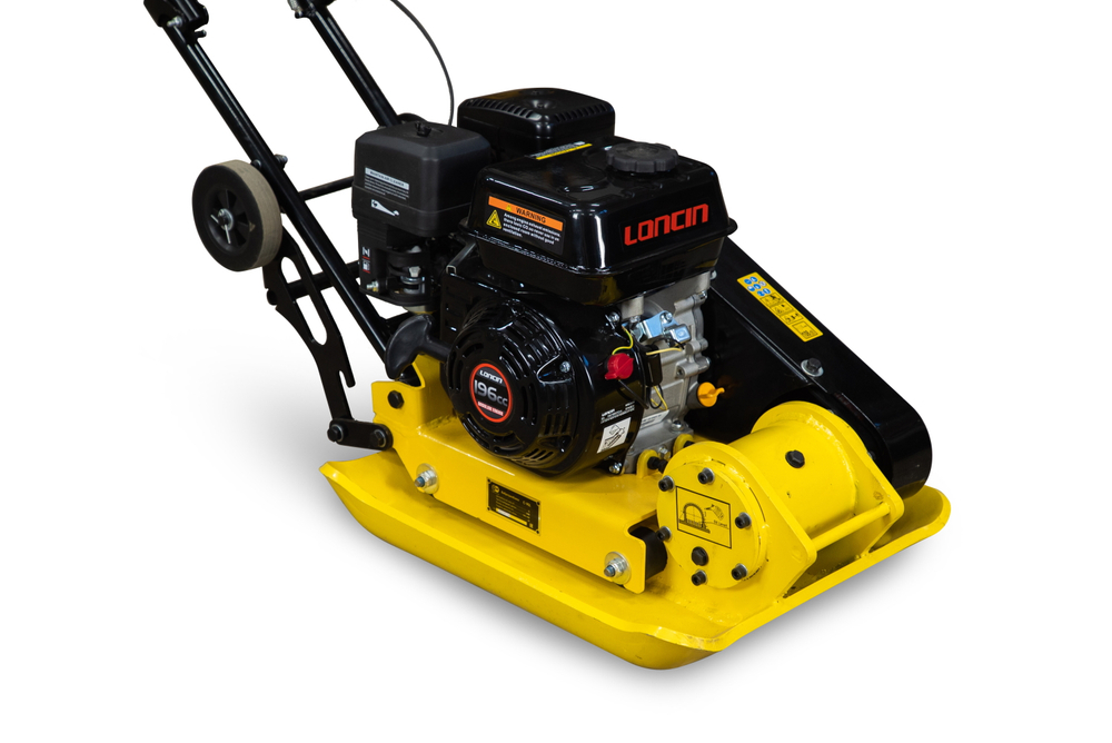 Виброплита 80 кг, 16кН (Loncin) без бака, колесный комплект TOR C-90L