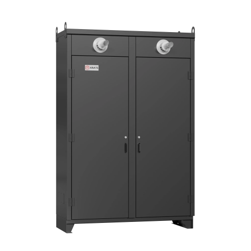 Котельная наружного размещения KRATS 64кВт с 2-мя газовыми котлами Federica Bugatti 32 VARME 2-х контурный, настенный