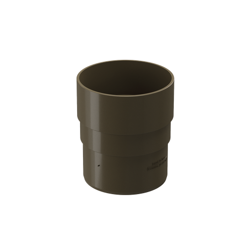 Муфта соединительная для водостока Premium, каштан