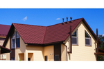 Металлочерепица камея Grand Line 0,5 PurLite Matt RAL 3005 красное вино