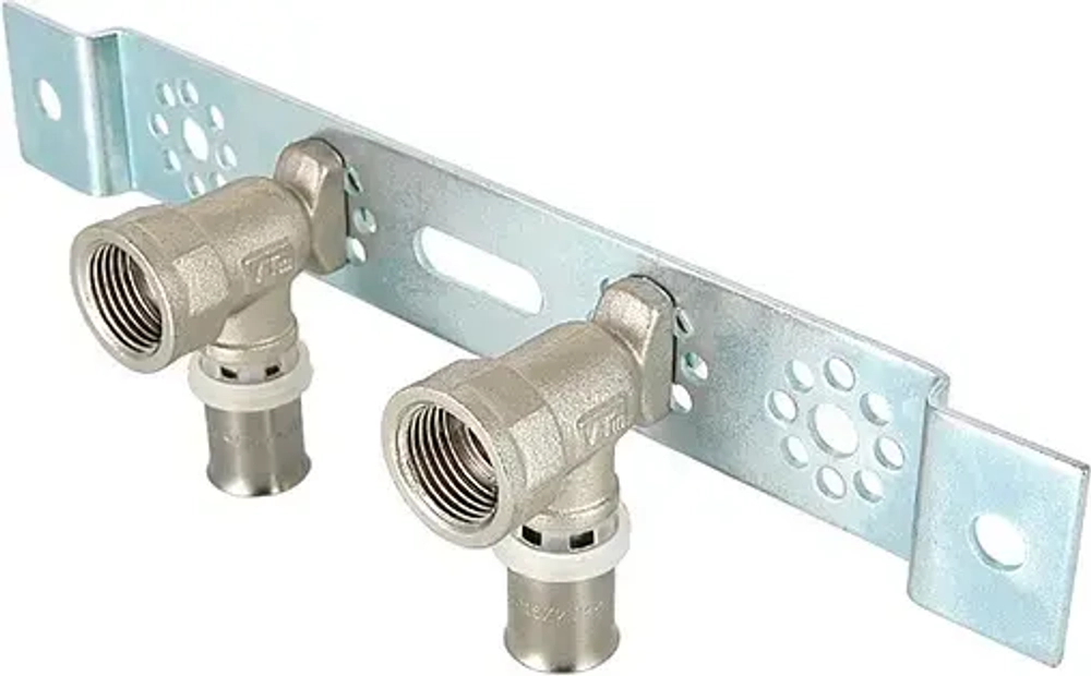 Монтажная планка с водорозетками пресс 16мм x ½"в Valtec VTm.224.N.001604