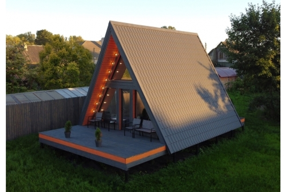 Металлочерепица классик 0,5 Satin Matt RAL 7024 мокрый асфальт