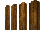 Штакетник М-образный B фигурный 0,4 Print Premium Golden Wood Fresh TwinColor