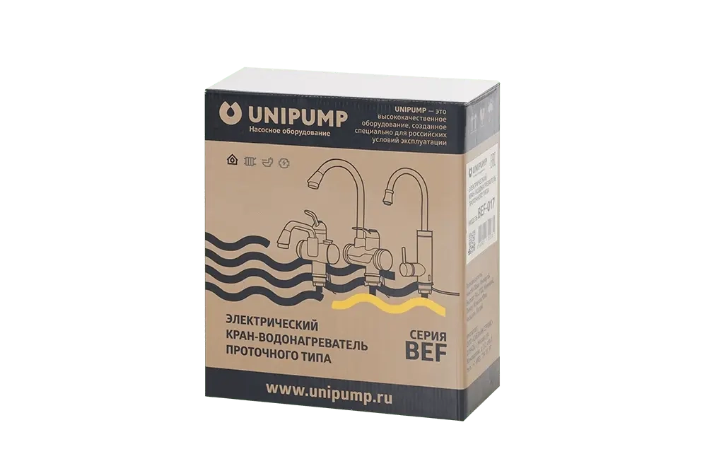 Проточный кран-водонагреватель UNIPUMP BEF-017