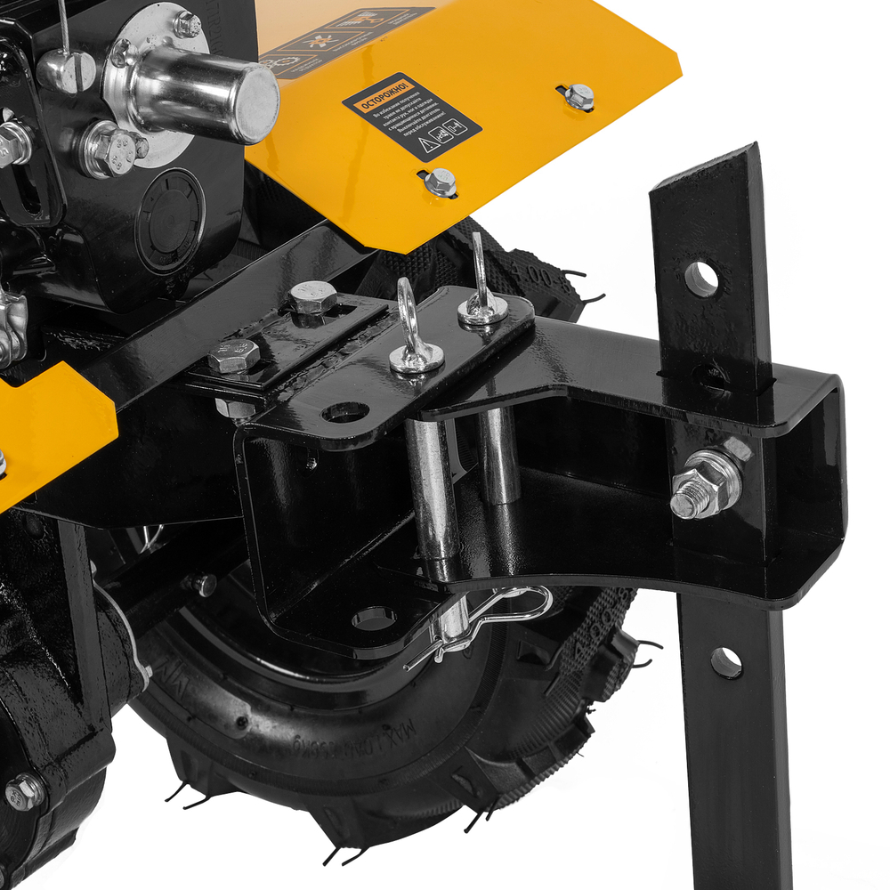 Мотоблок DPT-270X, 7 л.с., диск.сцеп, шир 90 см, глуб 35 см,фрез 3х4,ВОМ,скор 2В/1Н,кол 8" Denzel