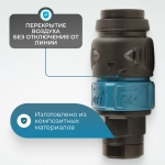 WDK-820SFS Композитное пневматическое быстроразъёмное соединение c предохранителем, внутренняя резьба F1/4"