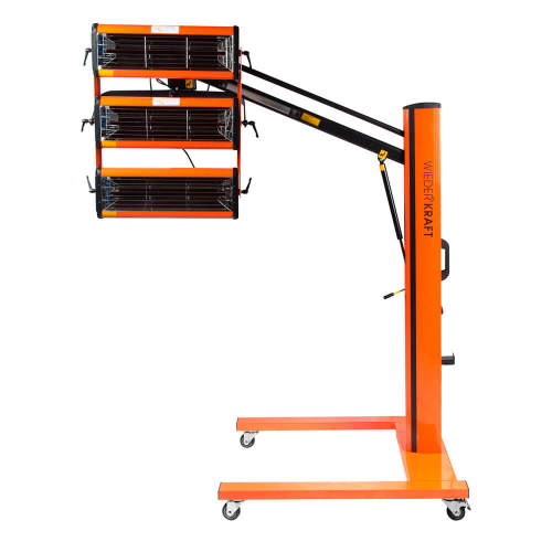 WDK-3AT Трехкассетная мобильная ИК сушка на пантографической стойке с газовым амортизатором