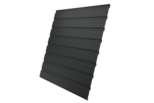 Профнастил C10B Grand Line 0,5 PurLite Matt RAL 7016 антрацитово-серый