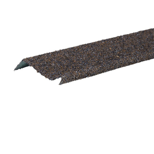 Планка примыкания с гранулятом, коричнево-серый 20х45х15х10 мм 1,25 м, шт