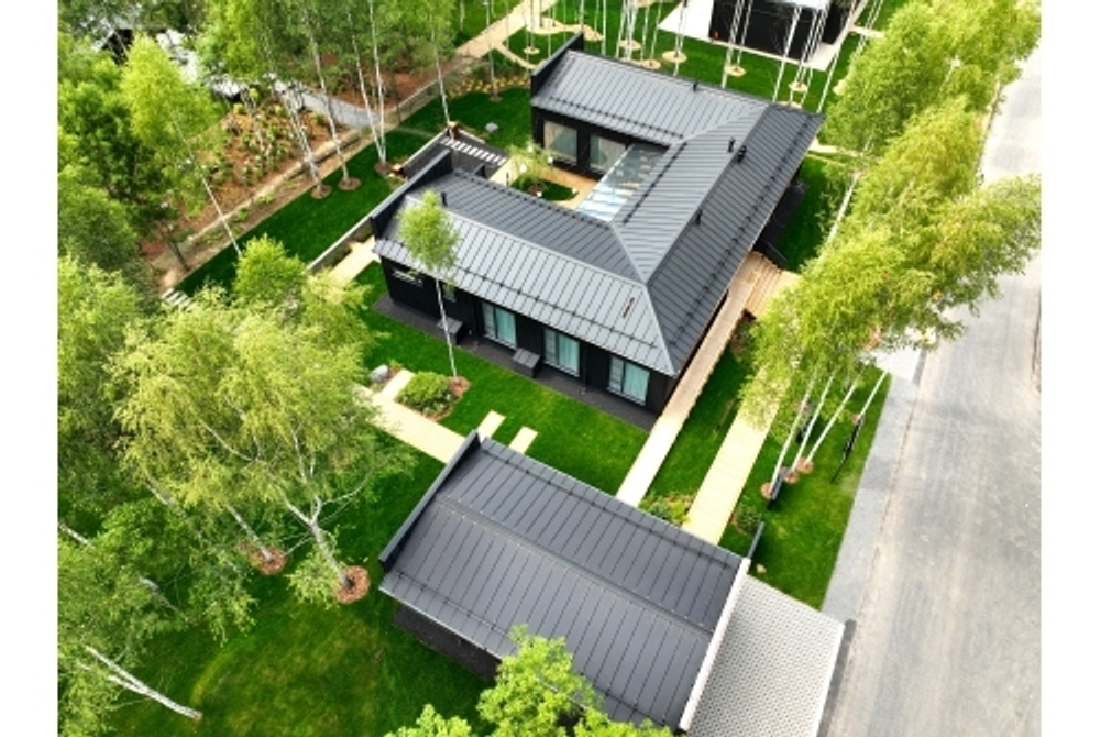 Кликфальц Pro Grand Line 0,5 Rooftop Бархат с пленкой на замках RAL 9005 черный