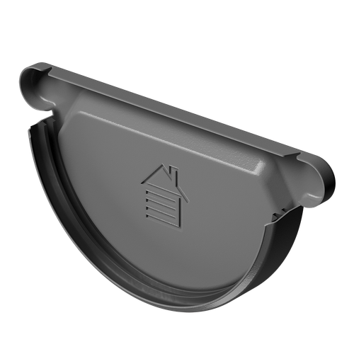 Заглушка желоба Stal Premium, графит